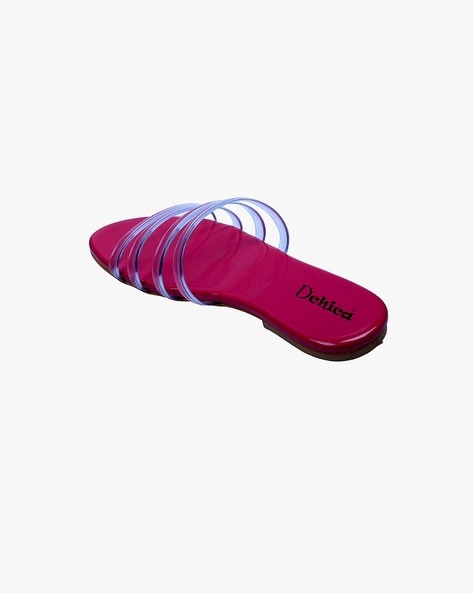 Buy Hot Pink Sandals for Girls by D'Chica Online | Ajio.com