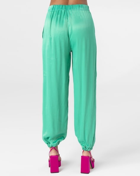 Buy Sea Green Trousers & Pants for Women by SAM Online