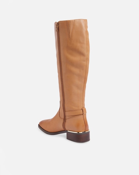 Aldo brown knee high boots best sale