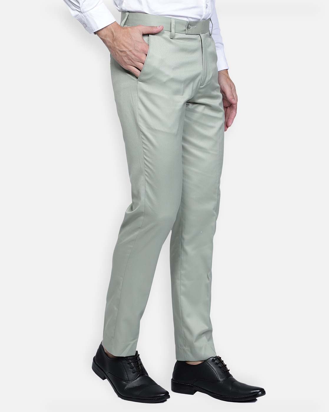 Slim Fit Men Light Green Trousers Price in India - Buy Slim Fit Men Light  Green Trousers online at Shopsy.in
