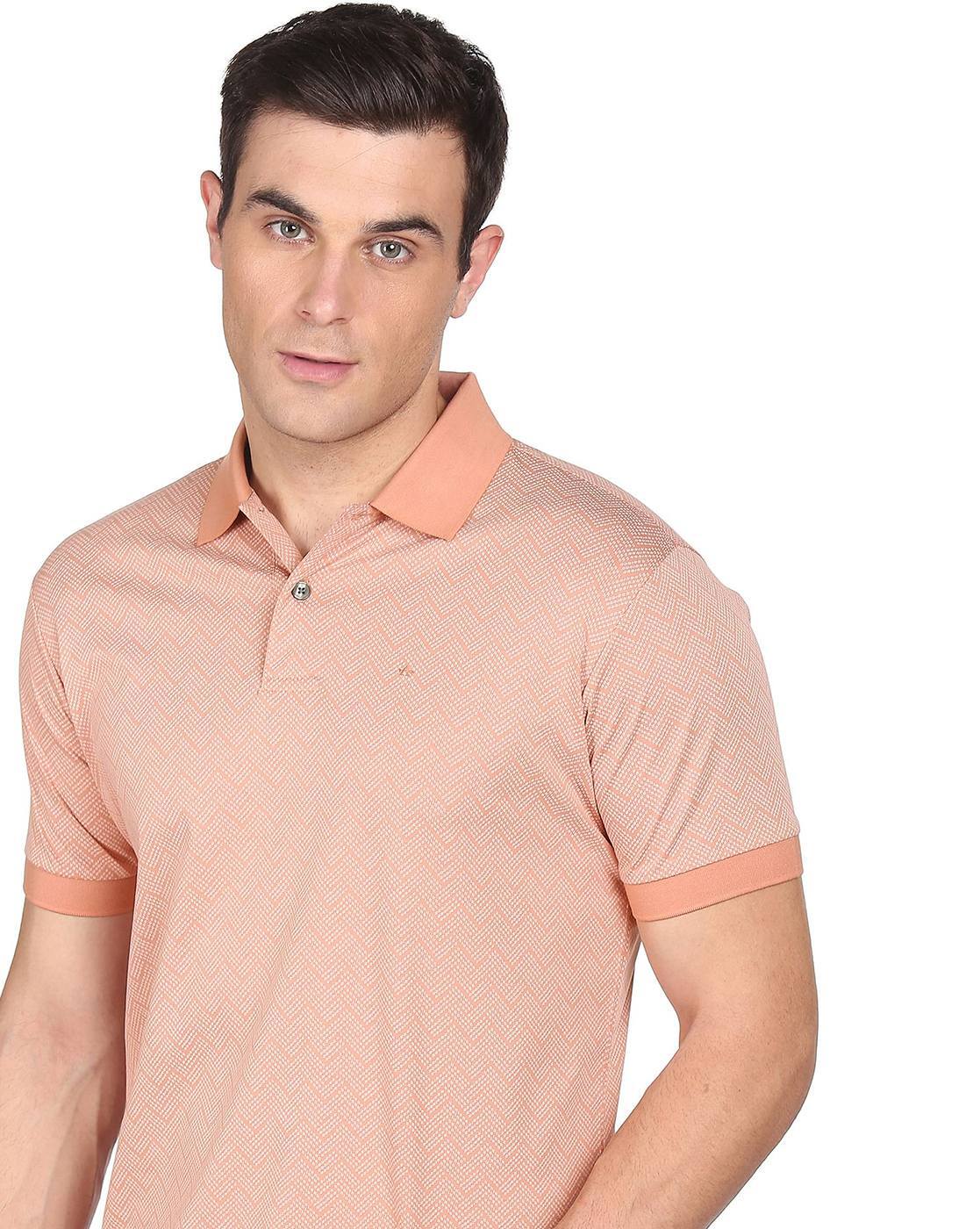 Peach polo outlet t shirt