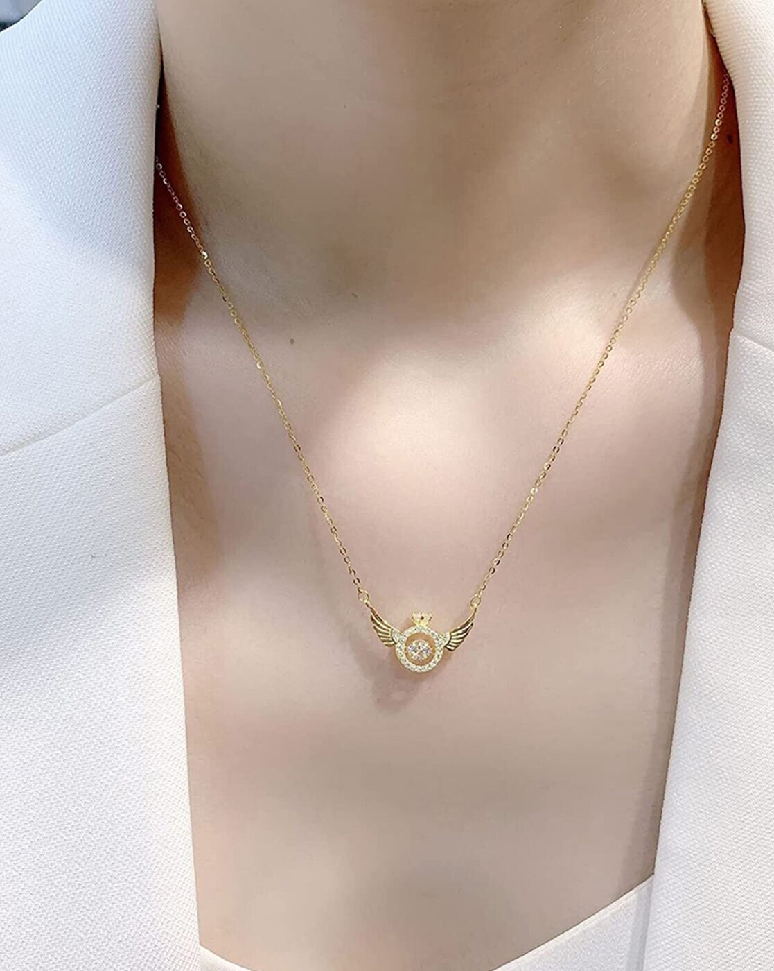 Gold Chunky Necklace and Bracelet Chain Link Korean Fashion Jewellery Set |  eBay