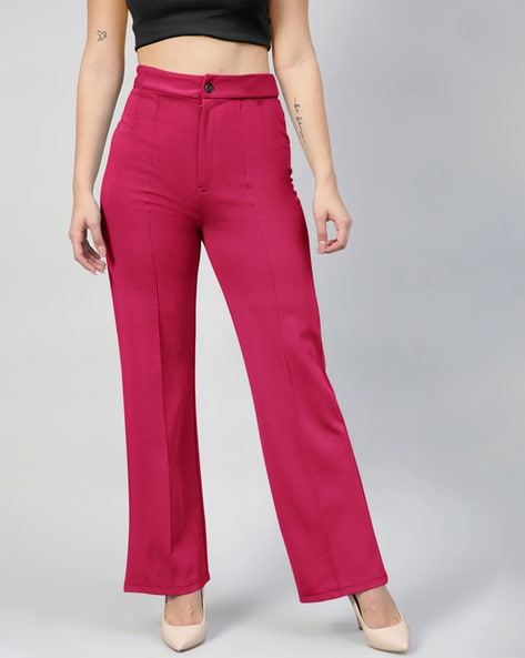 Stylefabs Regular Fit Women Pink Trousers - Buy Stylefabs Regular Fit Women Pink  Trousers Online at Best Prices in India | Flipkart.com