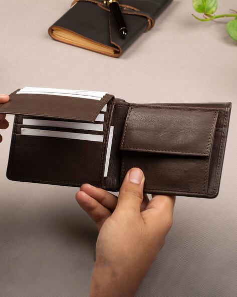 Bandera folded 2-pocket leather wallet | Espacio Handmade