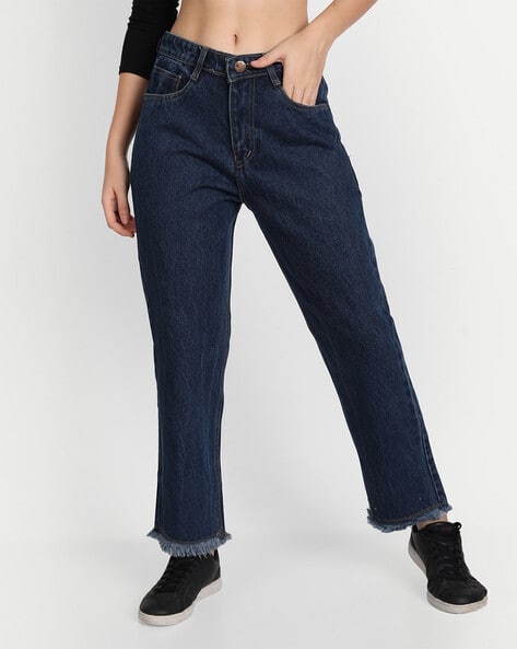 Buy Royal Blue Jeans Jeggings for Women by ANGELFAB Online