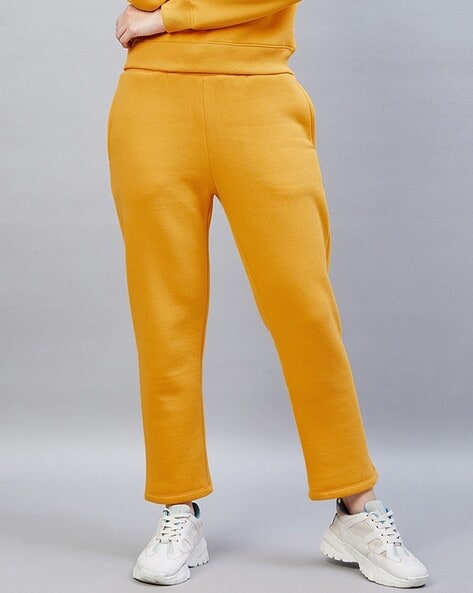 Yellow track best sale pants womens