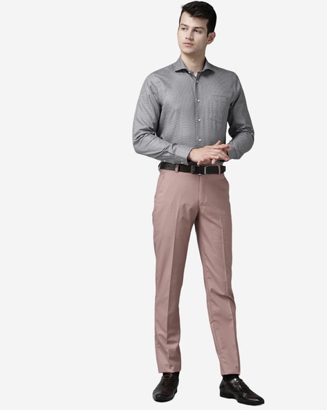 Skinny Fit Suit Pants - Light pink - Men