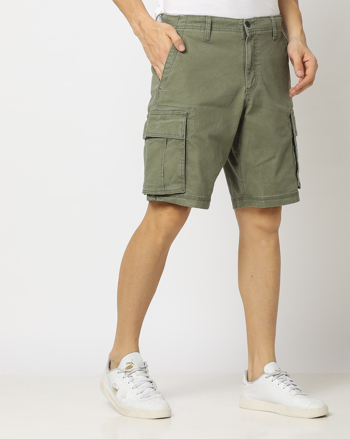 Buy Olive Green Shorts & 3/4Ths For Men By Gap Online | Ajio.Com