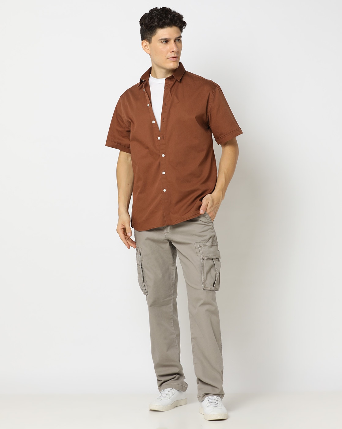 Buy Slim Fit Flat-Front Chinos with GapFlex Online at Best Prices in India  - JioMart.