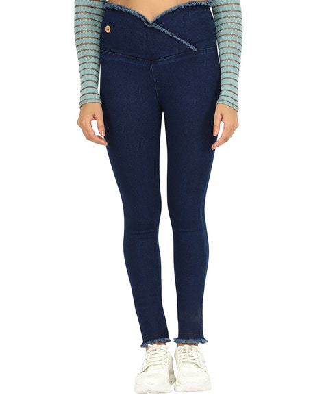 Buy Blue Jeans Jeggings for Women by ANGELFAB Online Ajio