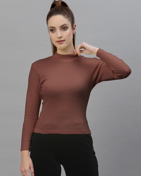 Buy Brown Tops for Women by FBAR Online