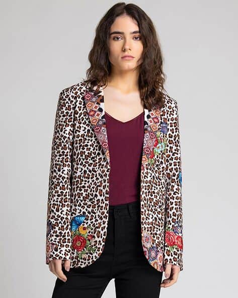 Animal Print Blazer