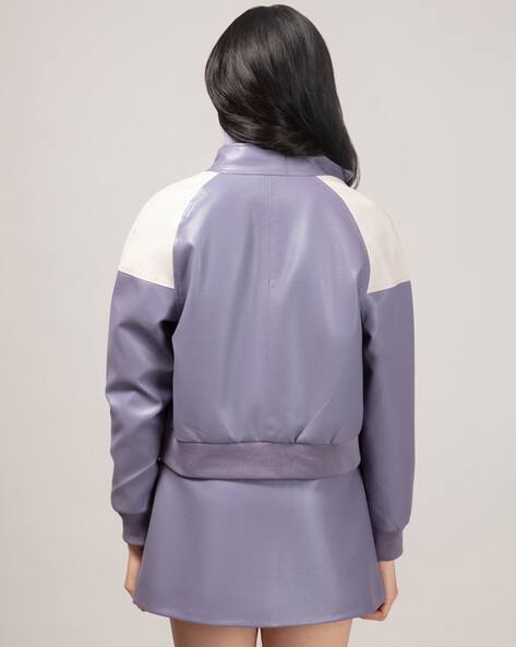 Colourblock Zip-Front Jacket