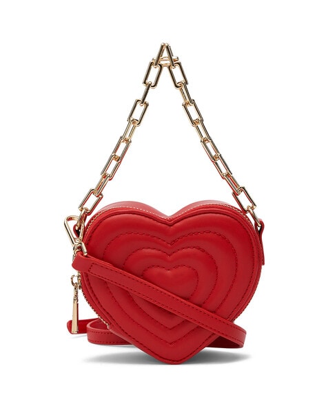 Handcrafted Heart Shaped RED Sling Bag – Crafty Clutchz - The Handmade Store