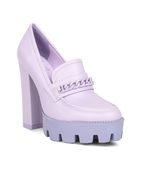 Buy Lilac Flat Shoes for Women by LONDON RAG Online | Ajio.com