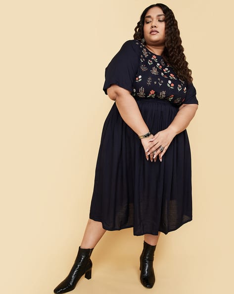 Buy Navy Blue Dresses for Women by MAX Online