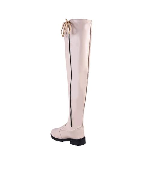 Slip-On Knee-Length Boots