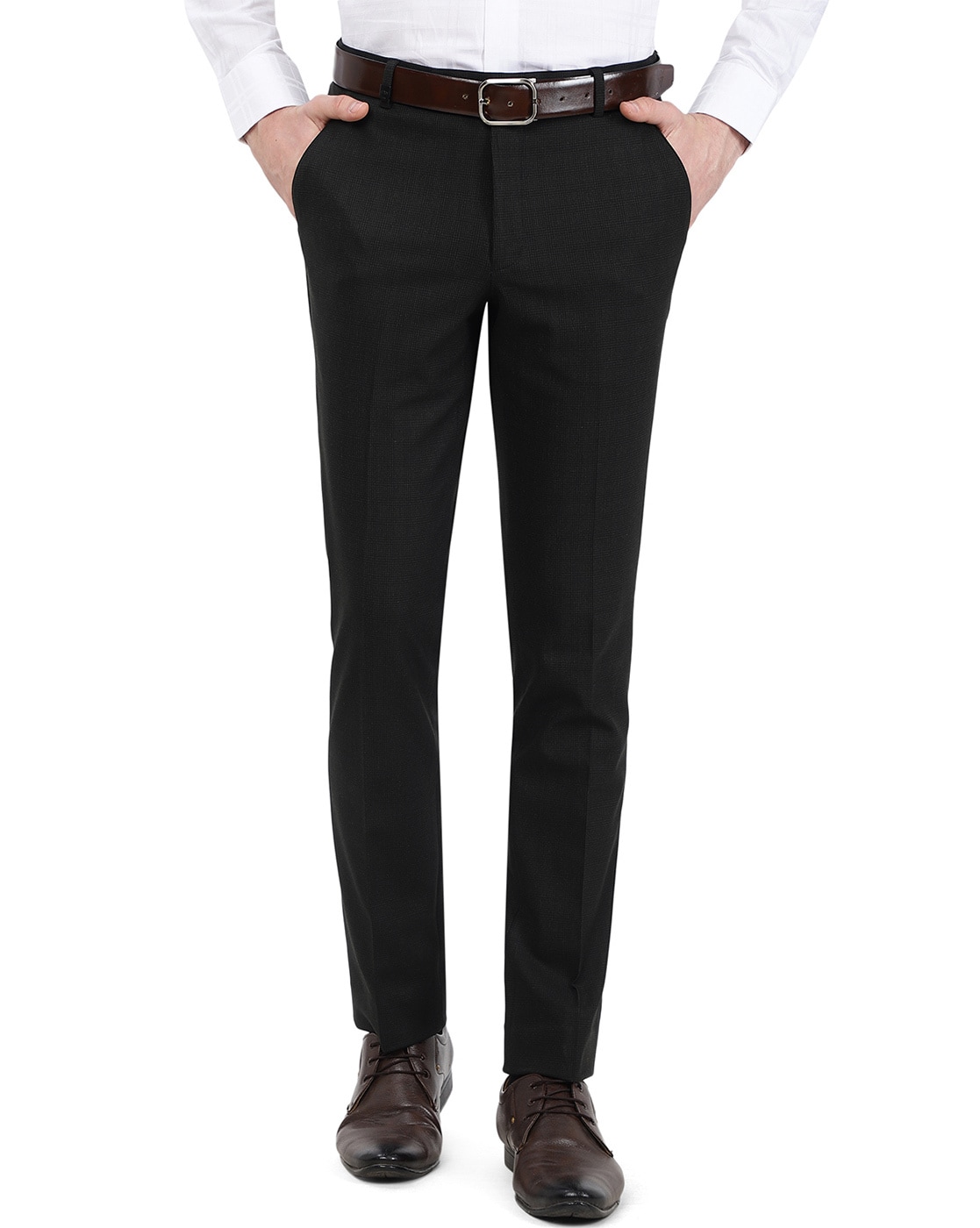 Buy Black Trousers Mens & Trouser Pants For Men - Apella