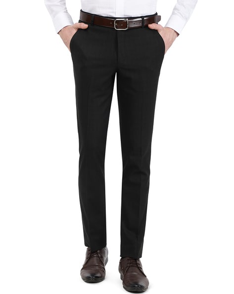 Ambrosi Napoli Black Linen Single-Pleat Trousers Bespoke – Drop 93