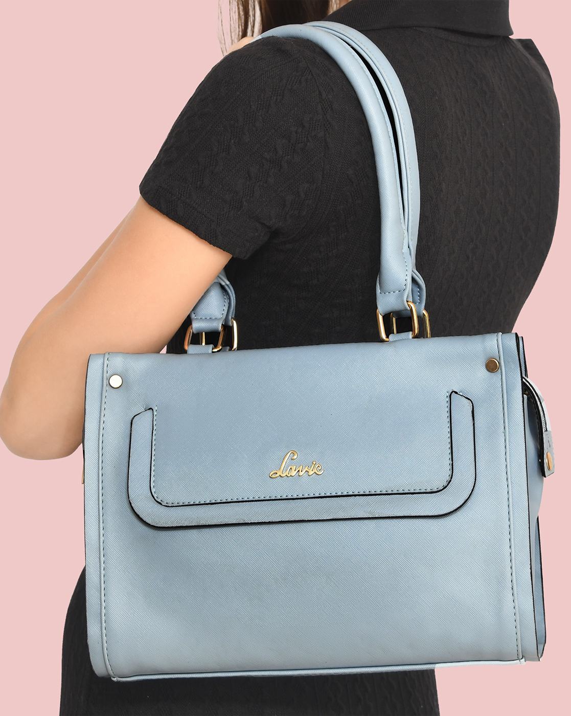 Buy LAVIE Women Blue Tote TEAL Online @ Best Price in India