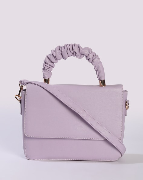 Lavender leather online handbags