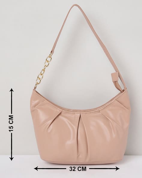 Big size／side gather bag／beige Buy Beige Handbags for Women by Womanix Online | Ajio.com