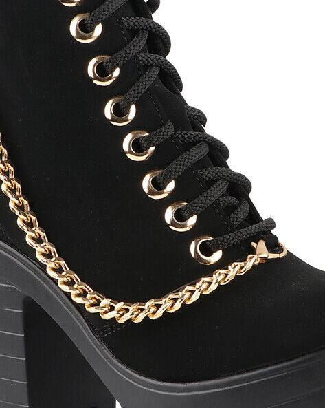 Buy Black Boots for Girls by Shoetopia Online