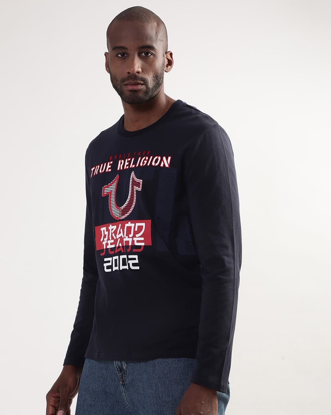 Buy TRUE RELIGION Regular Fit Graphic Print Crew-Neck T-Shirt