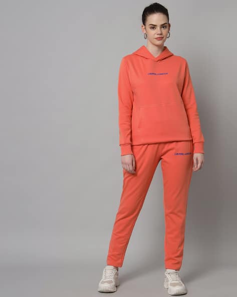 Buy Peach Sweatshirt Hoodies for Women by GRIFFEL Online