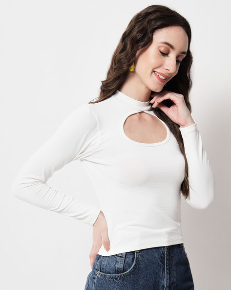 Buy White Tops for Women by Angloindu Online