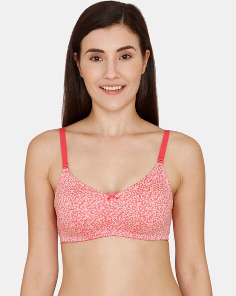 Buy Rosaline Single Layered Non Wired 3/4Th Coverage Lace Bra