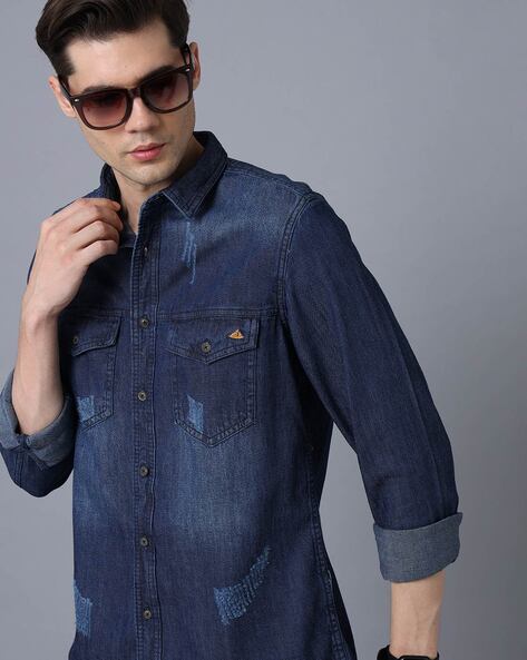 Buy Blue Shirts for Men by Prototype Online