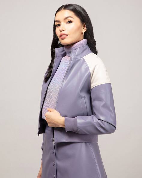 Colourblock Zip-Front Jacket