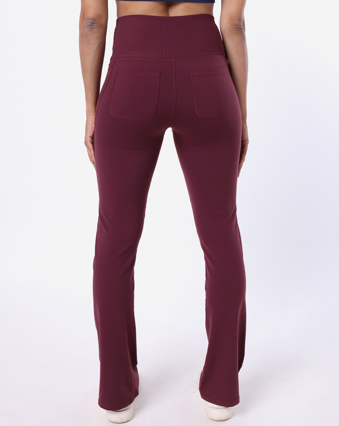 Buy Burgundy Track Pants for Women by BLISSCLUB Online