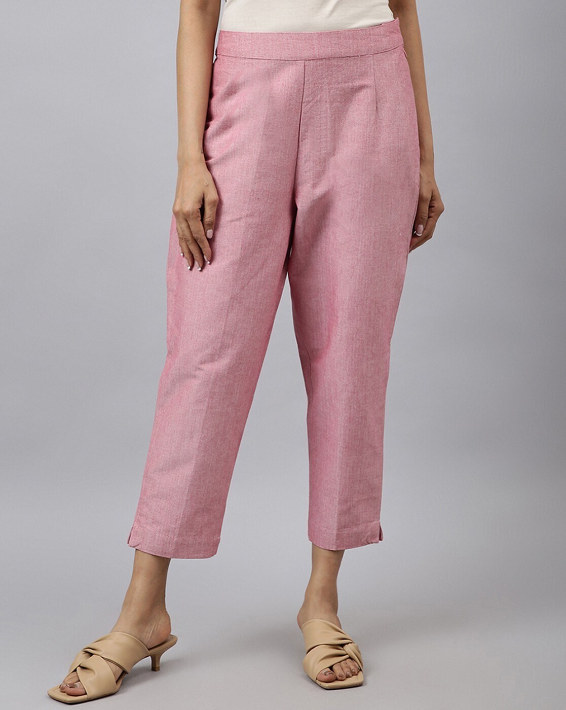 Buy Fabindia Viscose Tussar Slim Fit Pant online