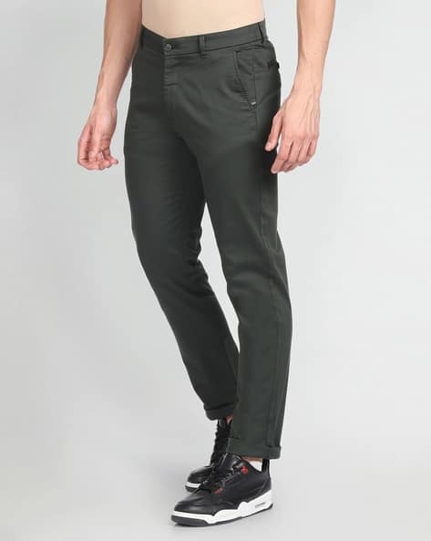 Buy Green Trousers Pants for Men by Arrow Sports Online
