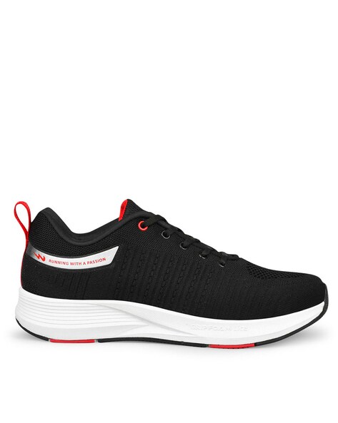 Round-Toe Sports Shoes with Lace Fastening