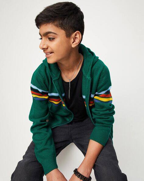 Buy Green Sweaters Cardigans for Boys by MAX Online
