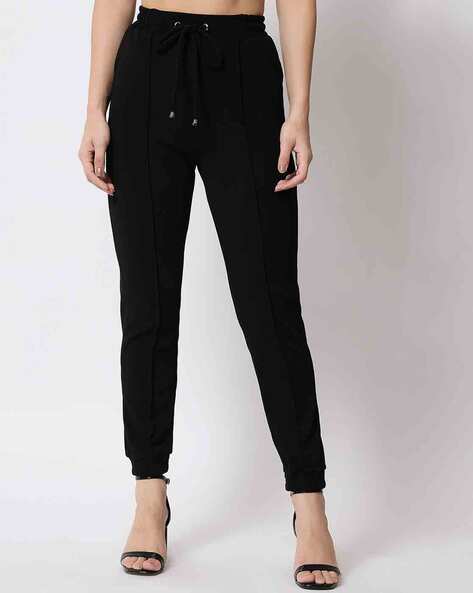 Buy Black Trousers Pants for Women by Q RIOUS Online Ajio