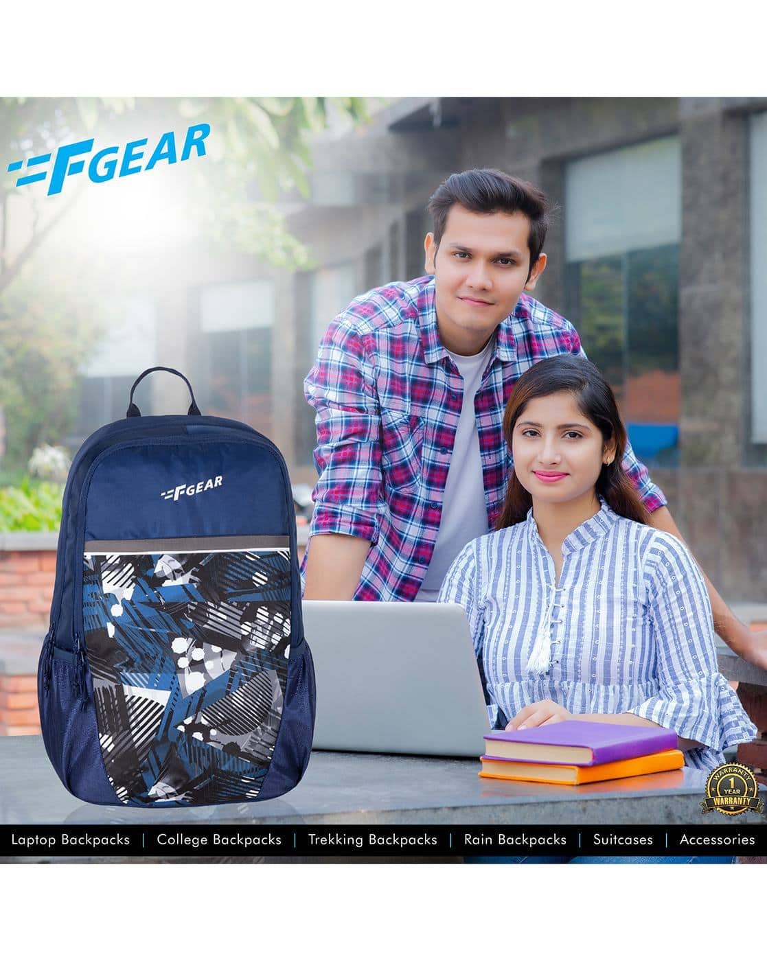 Buy Navy Blue Backpacks for Men by F Gear Online
