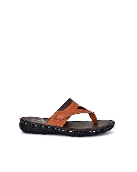 Thong Strapped Flip Flops with Stitched Detail