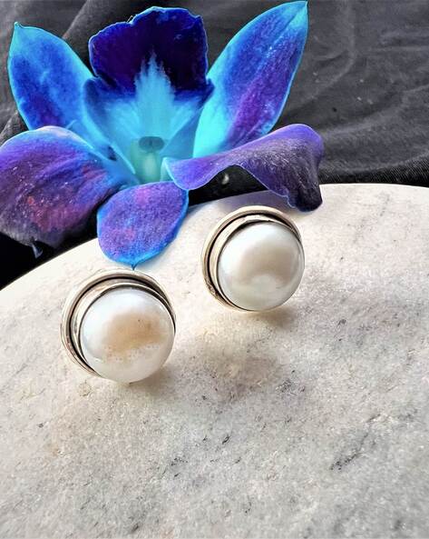 9mm White Button Freshwater-Cultured Pearl Stud Earrings AAA+ Quality –  Absolute Pearl