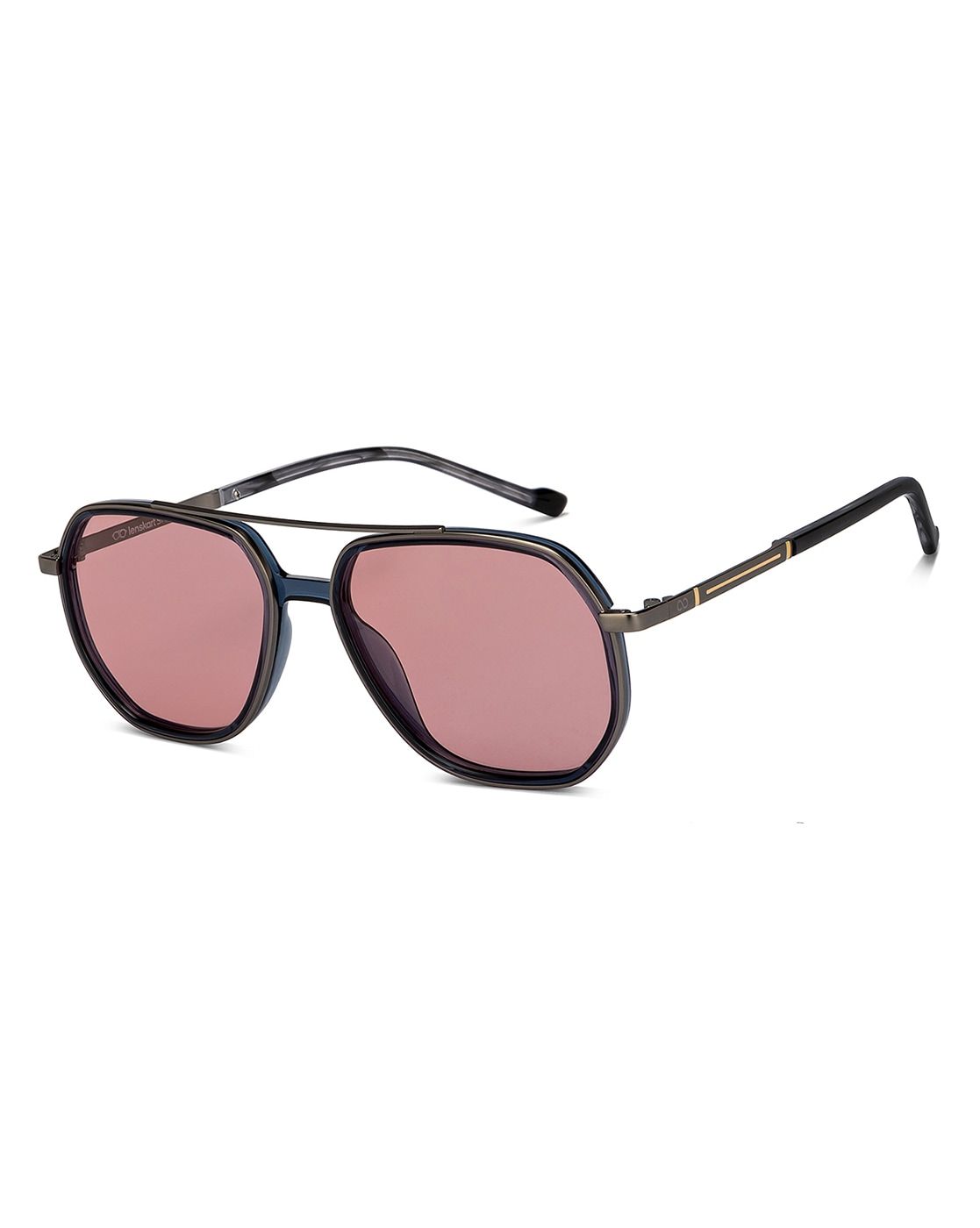 Shop online for Matte Dark Blue Full Rim Rectangle Lenskart Air Clip On LA  E11415-C3 Eyeglasses