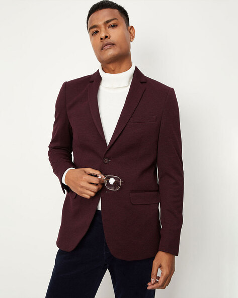 Maroon deals blazer men