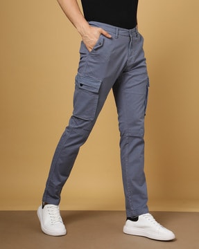 Spykar Casual Trousers  Buy Spykar Men Brown Cotton Slim Fit Regular  Length Trousers Online  Nykaa Fashion