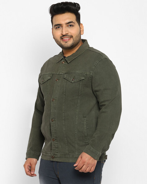 Denim jacket hotsell army green