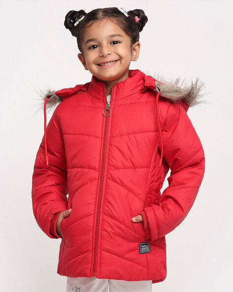 Puffy jackets for girls sale