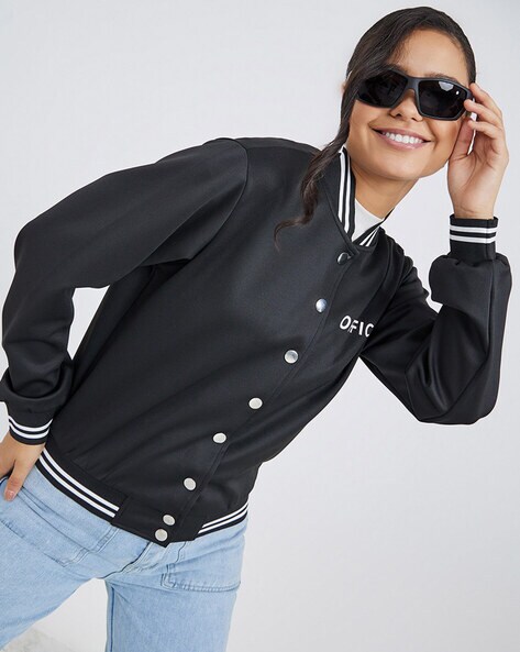 Cosmo - L'avenir Asia 2020 Varsity Jacket - Black & White