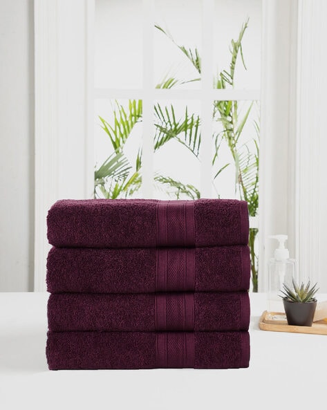 Eggplant colored bath online towels