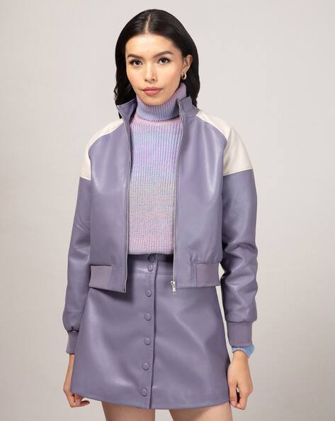 Colourblock Zip-Front Jacket